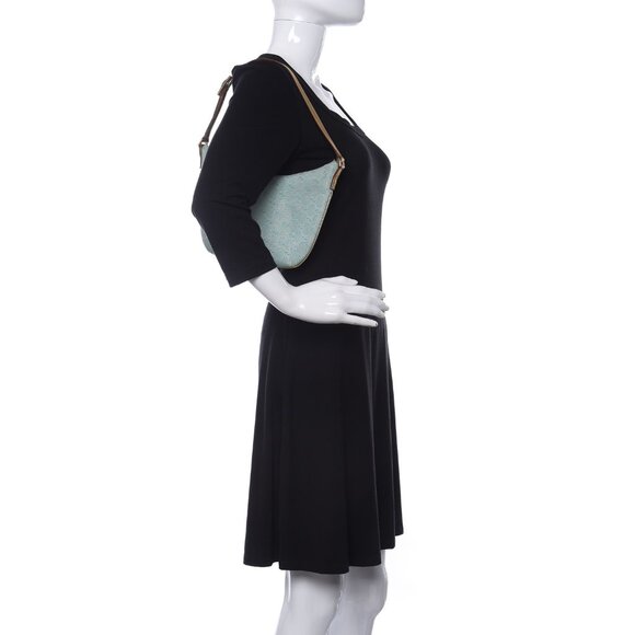 Sold💜Gucci Monogram Pochette Blue Handbag - Picture 2 of 16